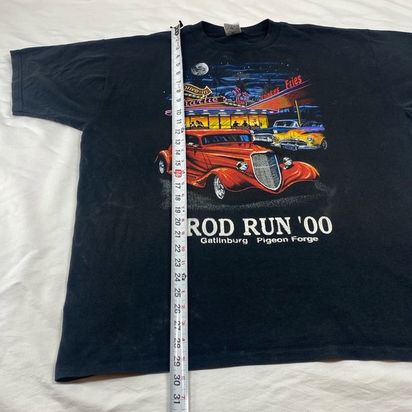 Vintage 2000 Y2K Rod Run Car T Shirt - Picture 3 of 9